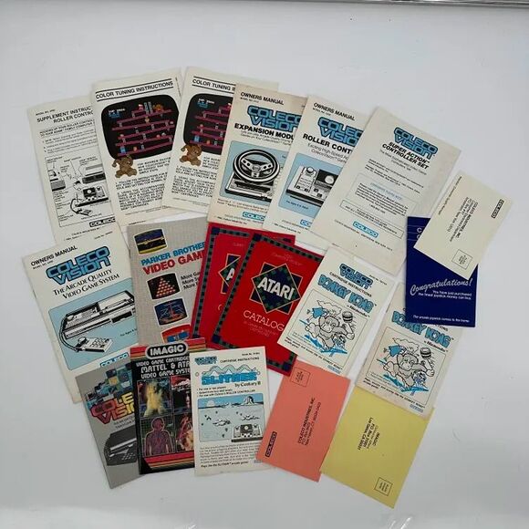 LOT ColecoVision Expansion Module Boxed Wico Joystick 2 Controllers Game Manuals - Picture 2 of 7